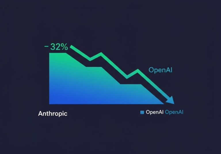 Anthropic、企業向けLLM市場で32%シェア獲得しOpenAI抜き首位に