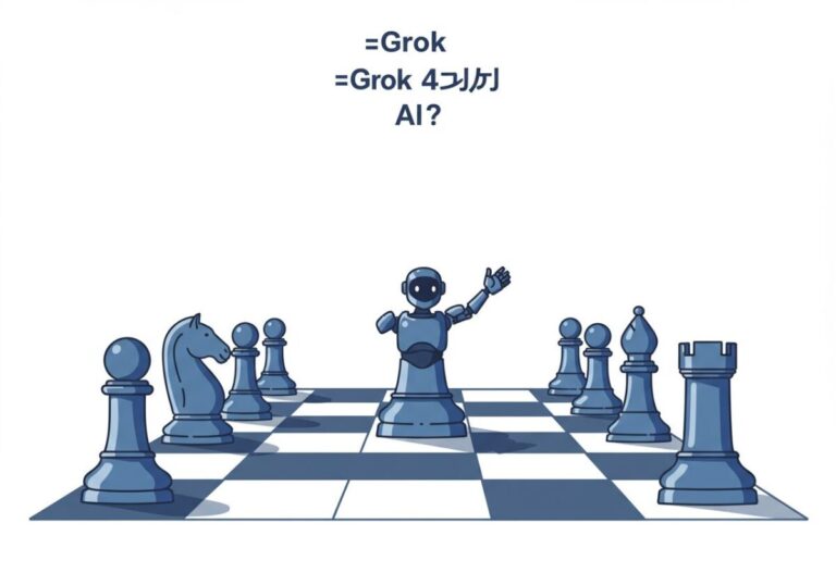 Grok 4がAIチェス大会初日を制圧、「無努力」で圧倒的勝利