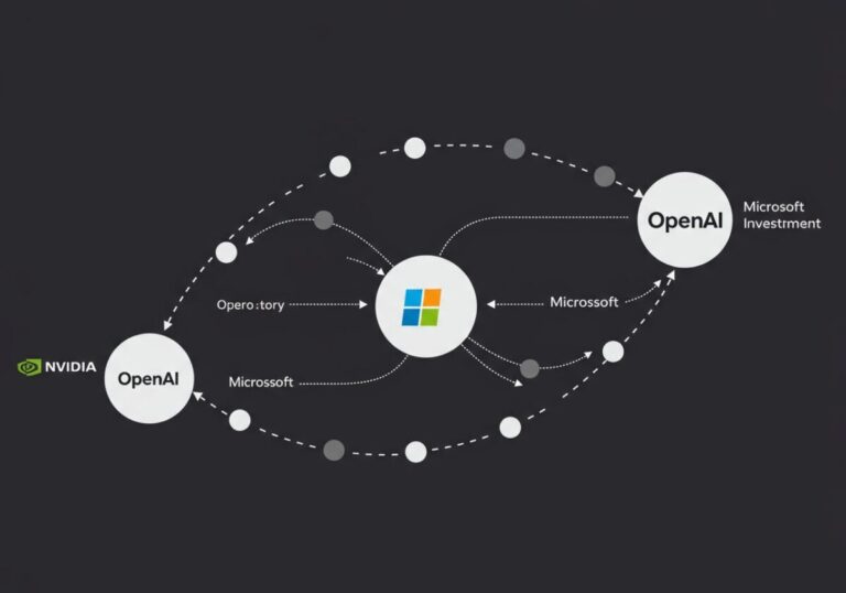 NVIDIA・Microsoft・OpenAI循環投資構造でAIバブル懸念拡大